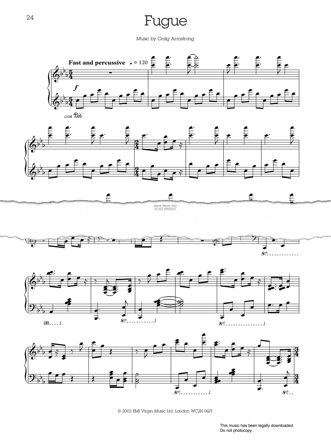 Produktgalerie: Seite 1 von 1 Fugue, Craig Armstrong, Klavier