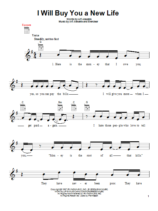 Product picture to:  I Will Buy You A New Life - Everclear