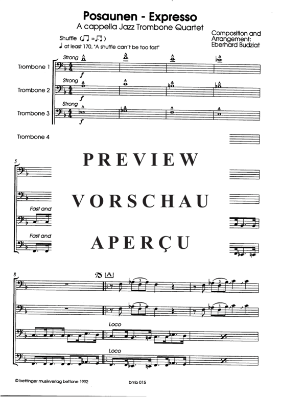 Product gallery: Page 2 of 16 Posaunen-Expresso , , (4x trombones)