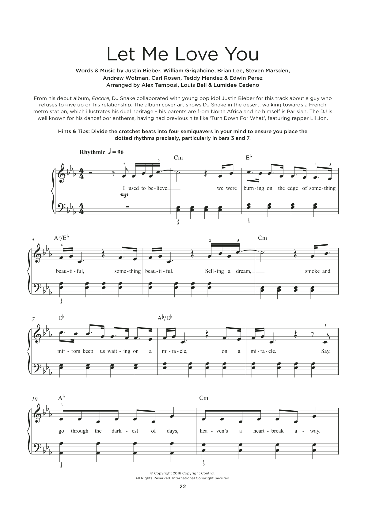 Produktbild zu:  Let Me Love You - DJ Snake Feat. Justin Bieber