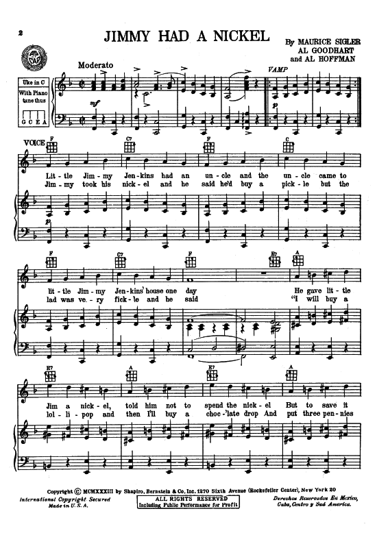 Produktbild zu: Jimmy Had A Nickel  Clarence Williams