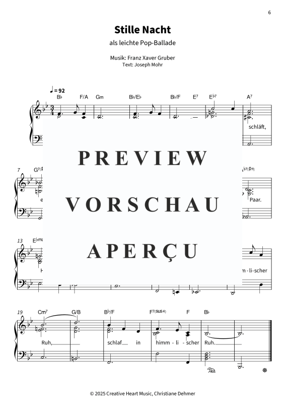 gallery: Freue Dich - Deutsche Weihnachtslieder überraschend anders - für Klavier erleichterte Version, , Klavier Solo