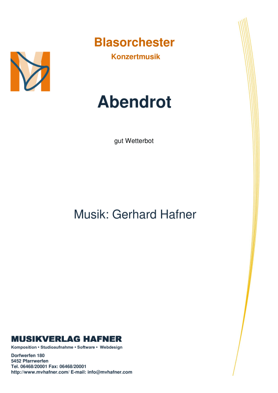 Product picture to: AbendrotGerhard Hafner