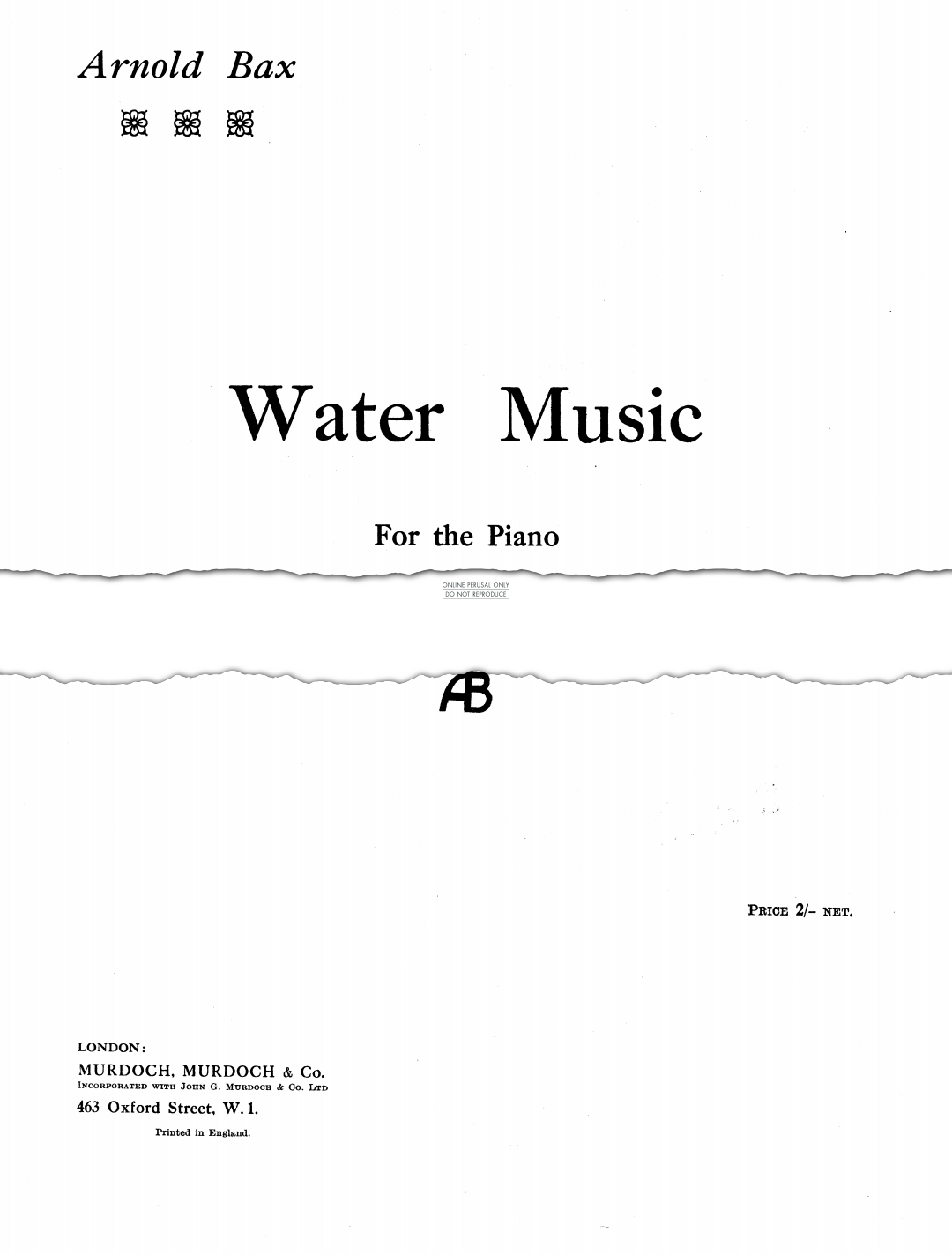 Produktbild zu: Water Music