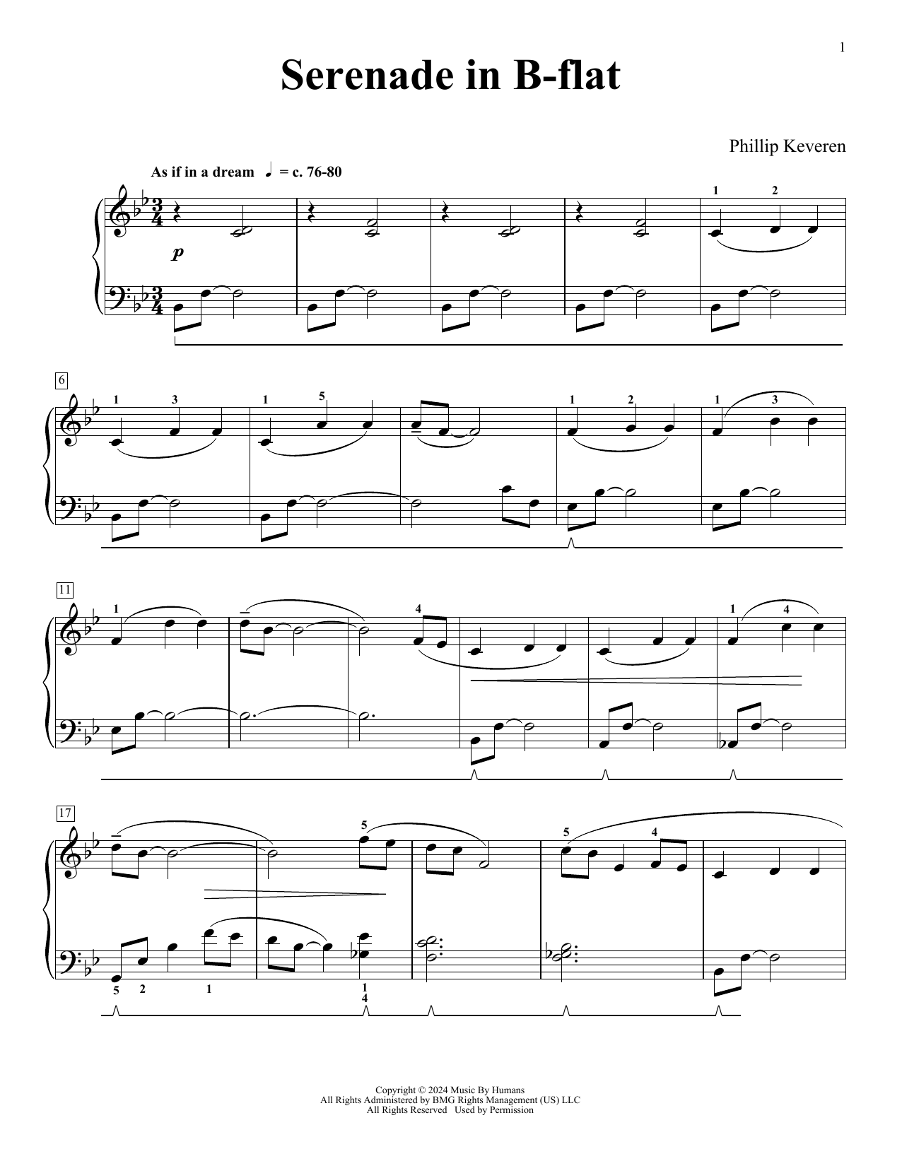 Product picture to: Serenade In B-flat (Our Newborn Blessing)