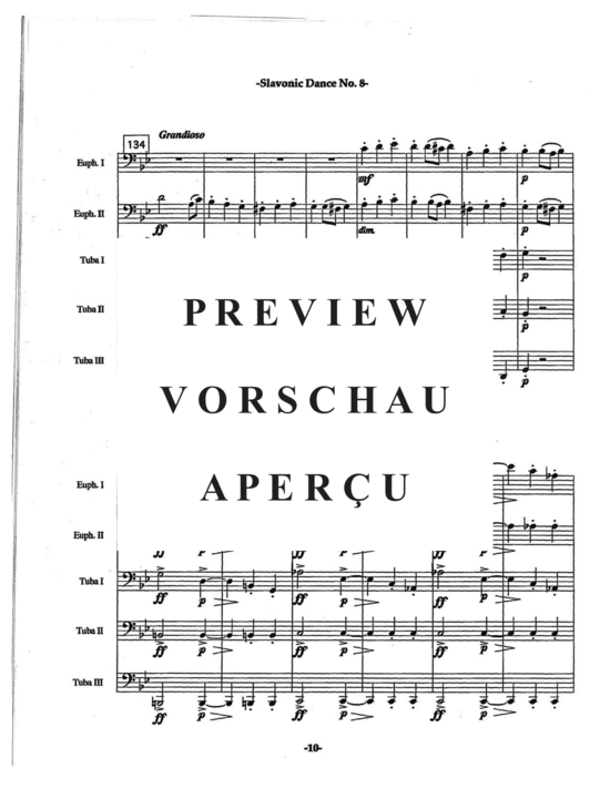 Product gallery: Page 14 of 21 Slavonic Dances Op. 46 No. 8 , , (Tuba Quartett EETT)