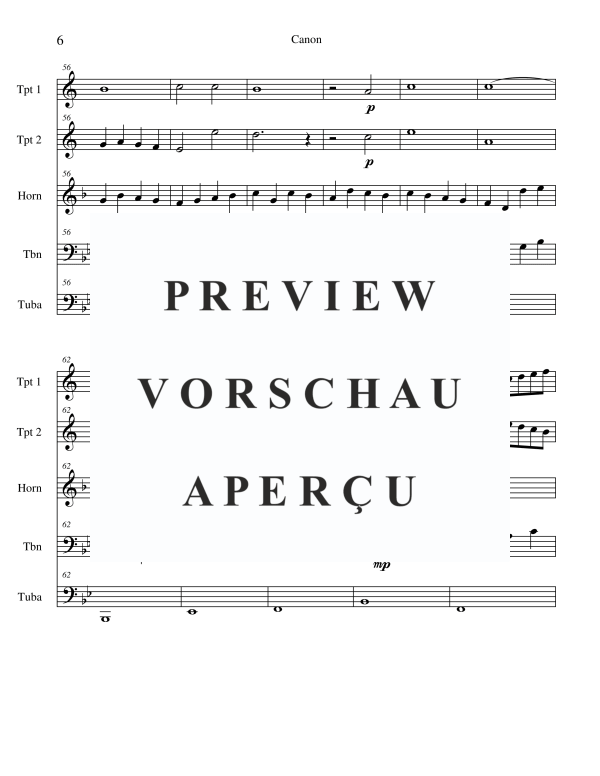 Produktgalerie: Seite 8 von 11 Canon, , Blechbläserquintett