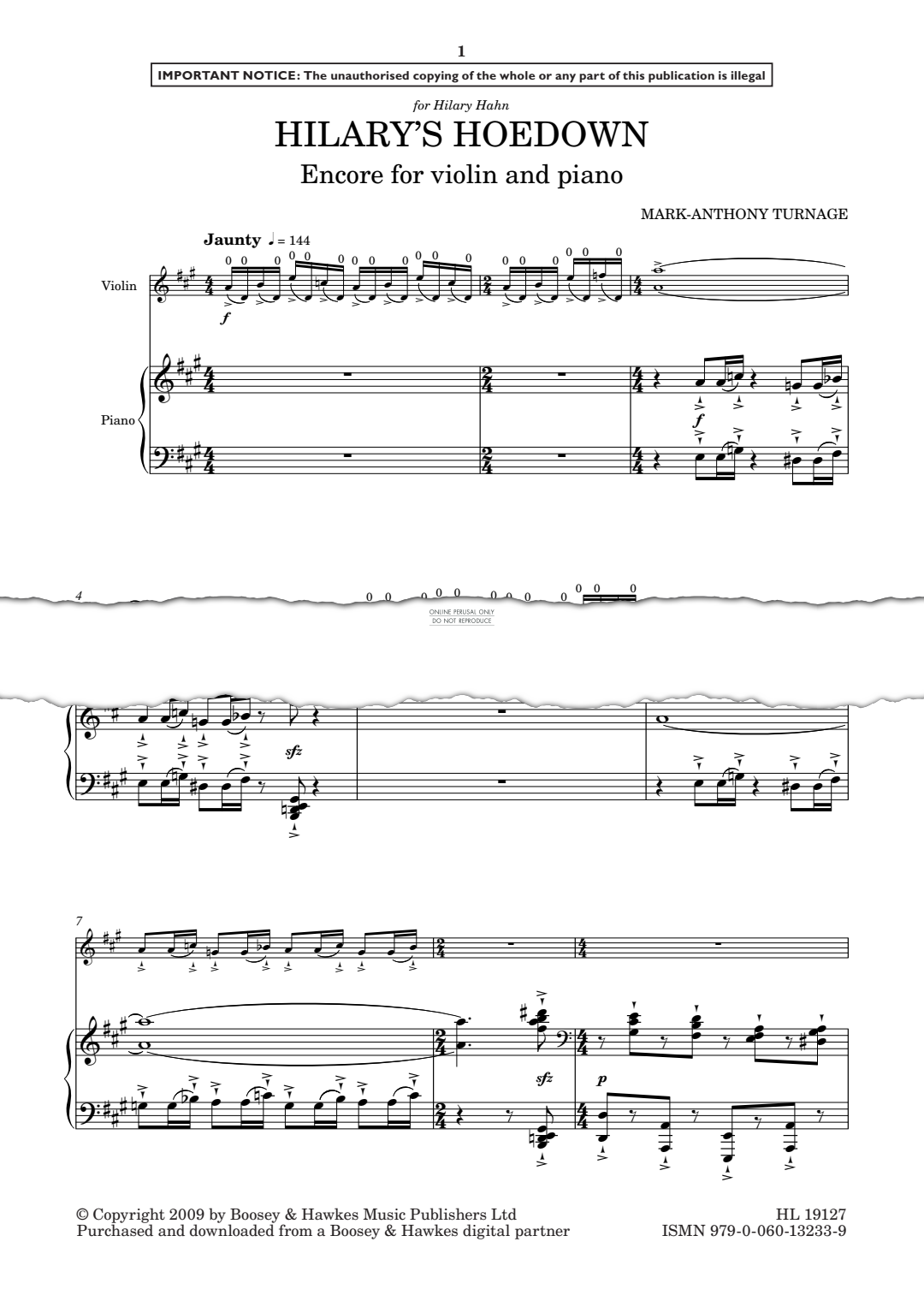 gallery: Hilary’s Hoedown, Mark-Anthony Turnage