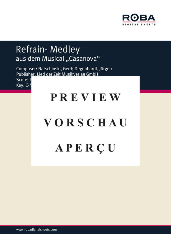Product gallery: Page 2 of 6 Refrain- Medley , , Piano and Voice
