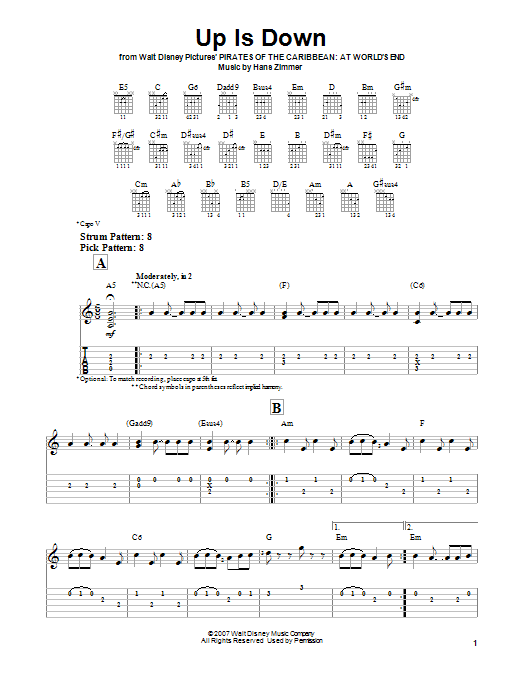 Product gallery: Page 1 of 1 Up Is Down (from Pirates Of The Caribbean: At World's End), Hans Zimmer