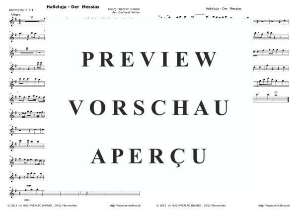 gallery: Halleluja aus Der Messias, , (Clarinet Quintet)