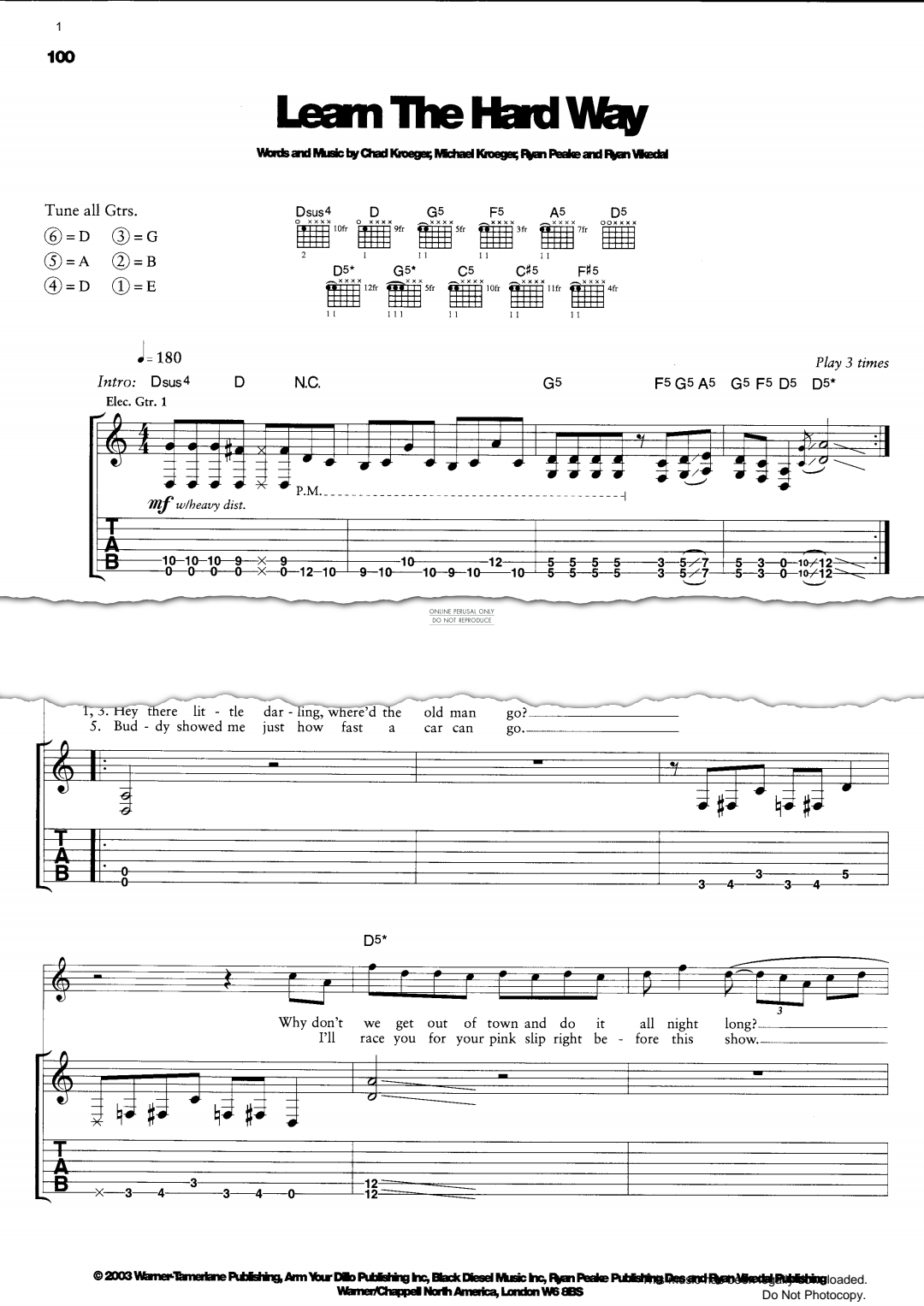 gallery: Learn The Hard Way, Nickelback