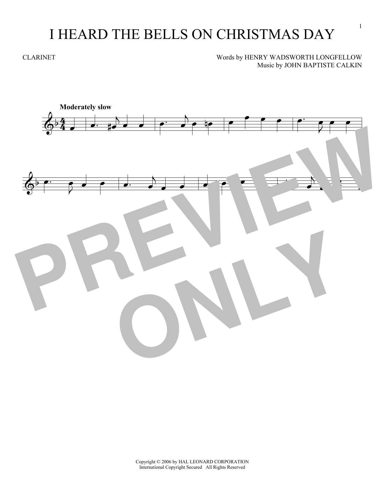 Product gallery: Page 1 of 1 I Heard The Bells On Christmas Day, Johnny Marks