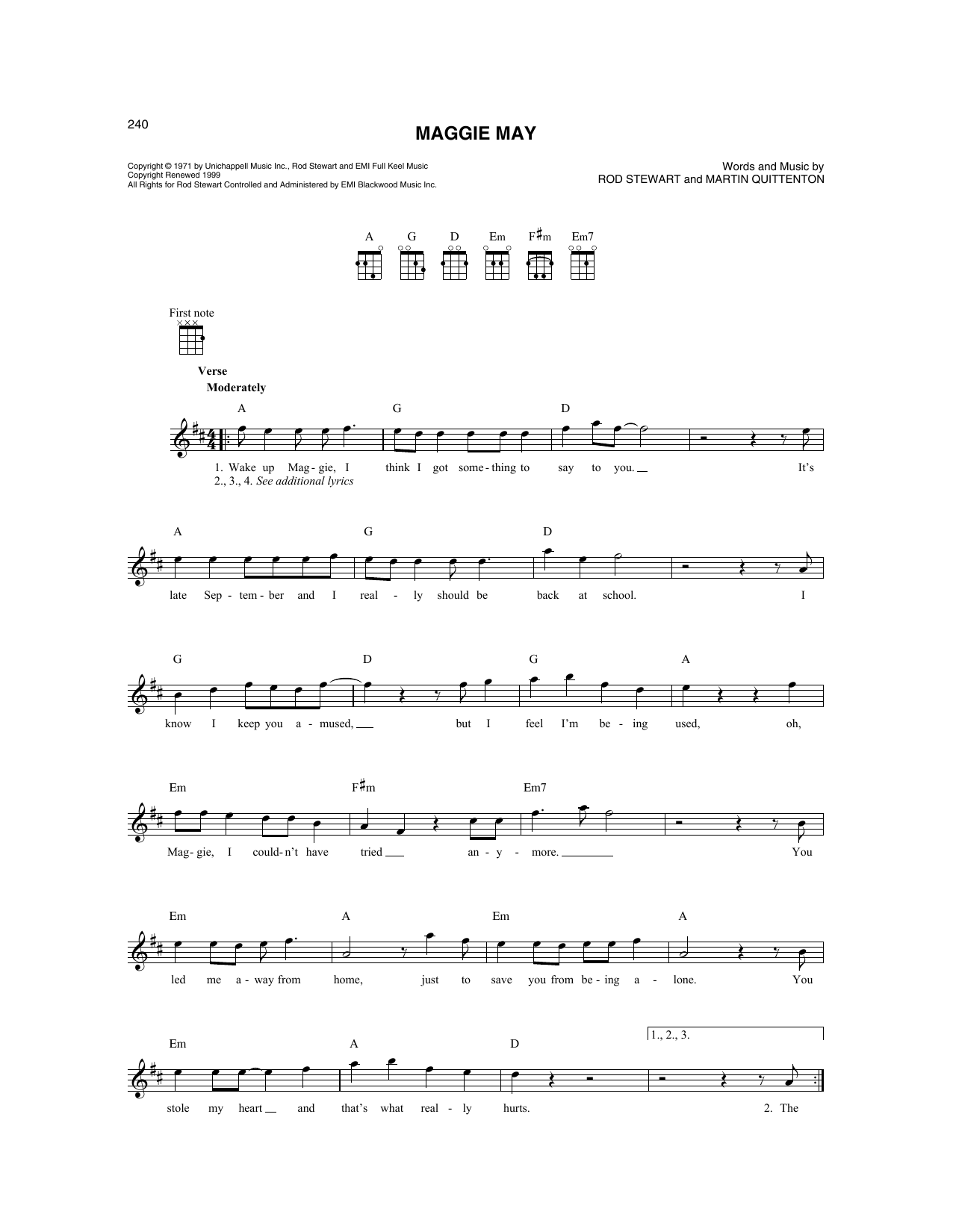 Produktbild zu: Maggie May
