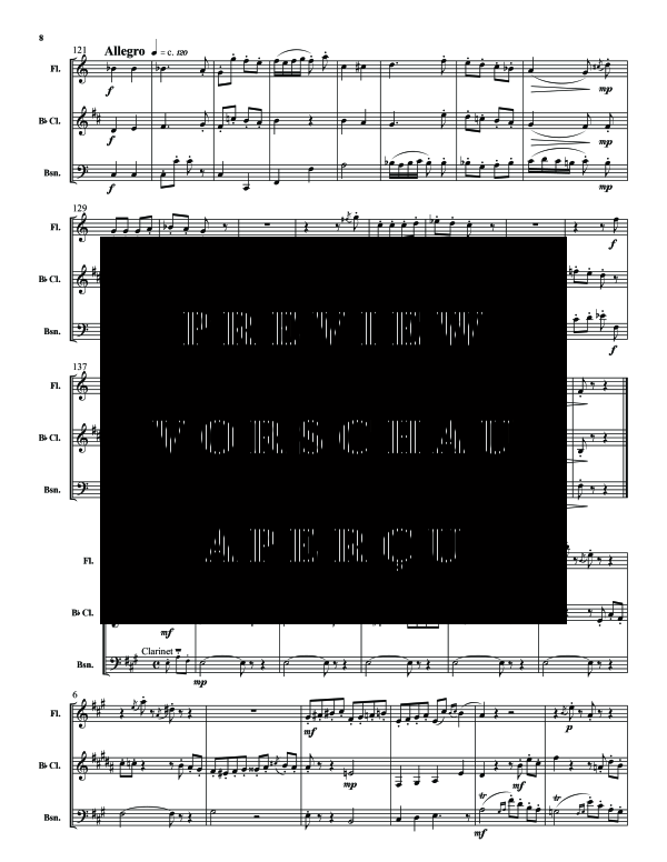 Product gallery: Page 11 of 11 Carmen Vignettes, , (woodwind trio flute, clarinet and bassoon)