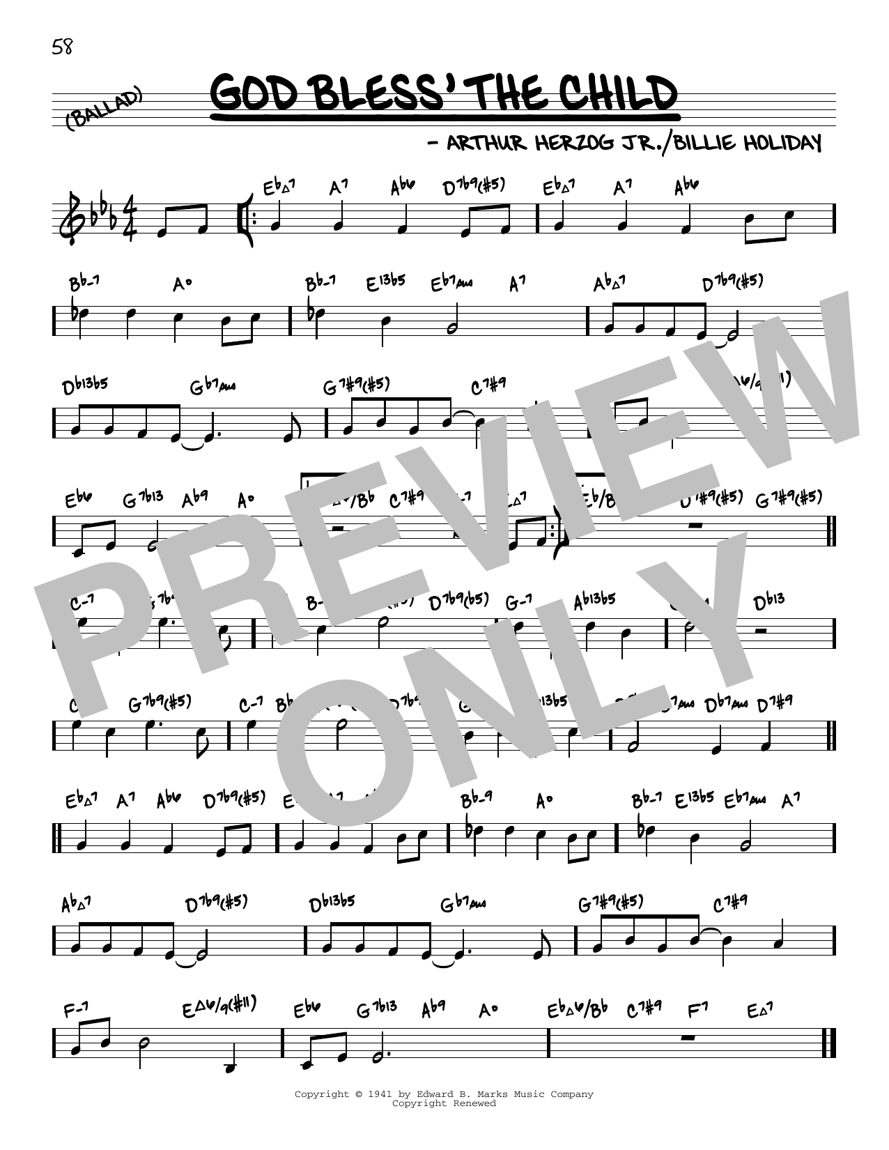 Produktbild zu: God Bless' The Child (arr. David Hazeltine)
