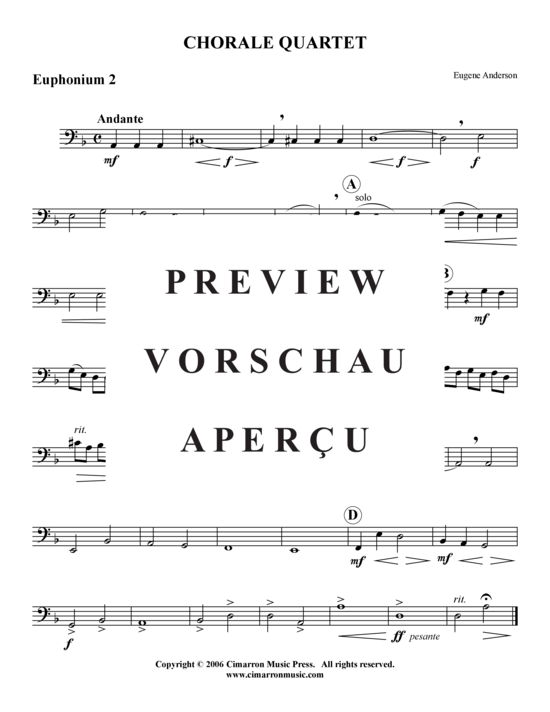Product gallery: Page 5 of 7 Chorale Quartet , , (Tuba Quartet: 2x Baritone, 2xTuba)