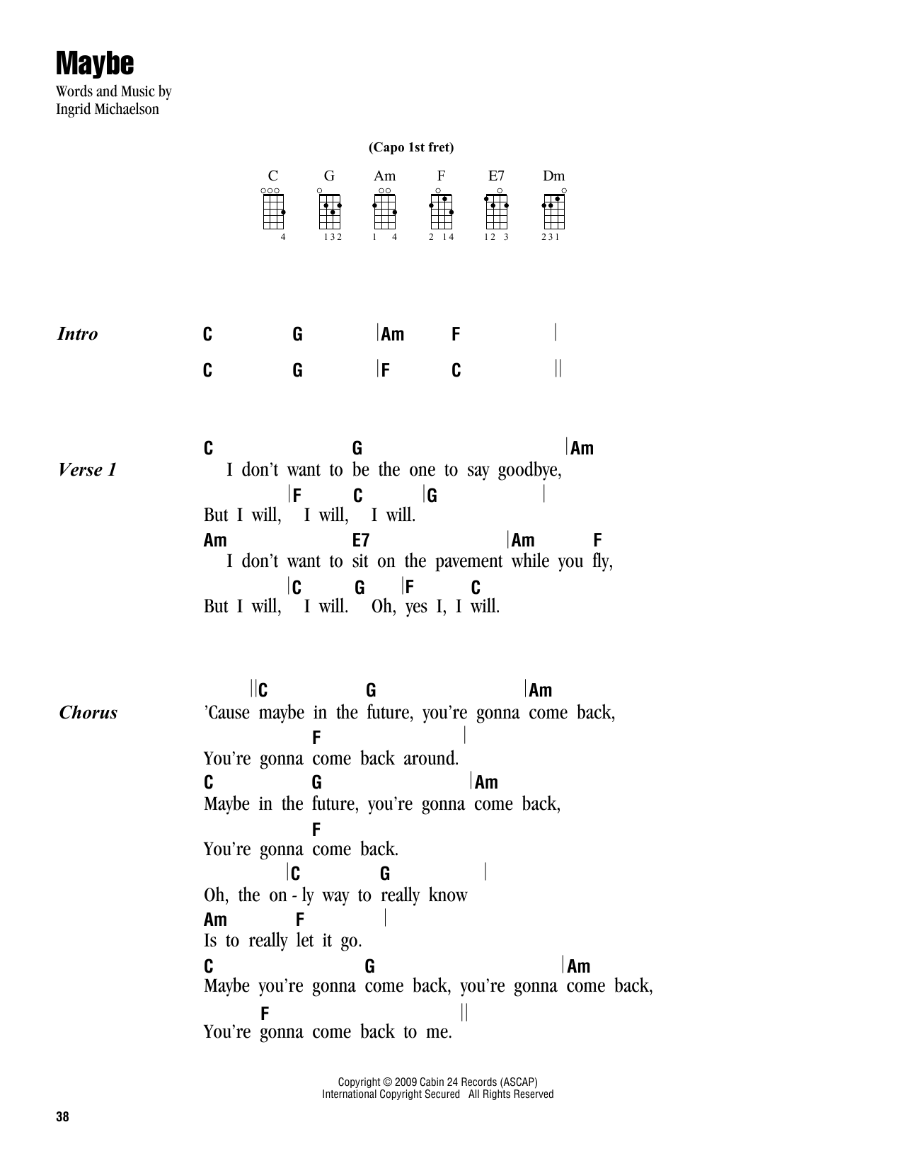 Product gallery: Page 1 of 1 Maybe, Ingrid Michaelson