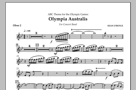 Produktbild zu:  Olympia Australis (Concert Band) - Oboe 2 - 