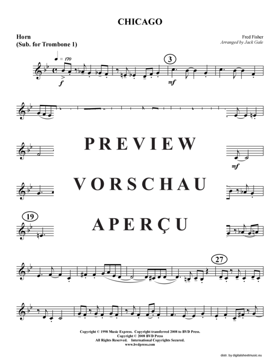 Produktgalerie: Seite 11 von 14 Chicago, , (2xTrompete in B, Horn in F, Posaune)