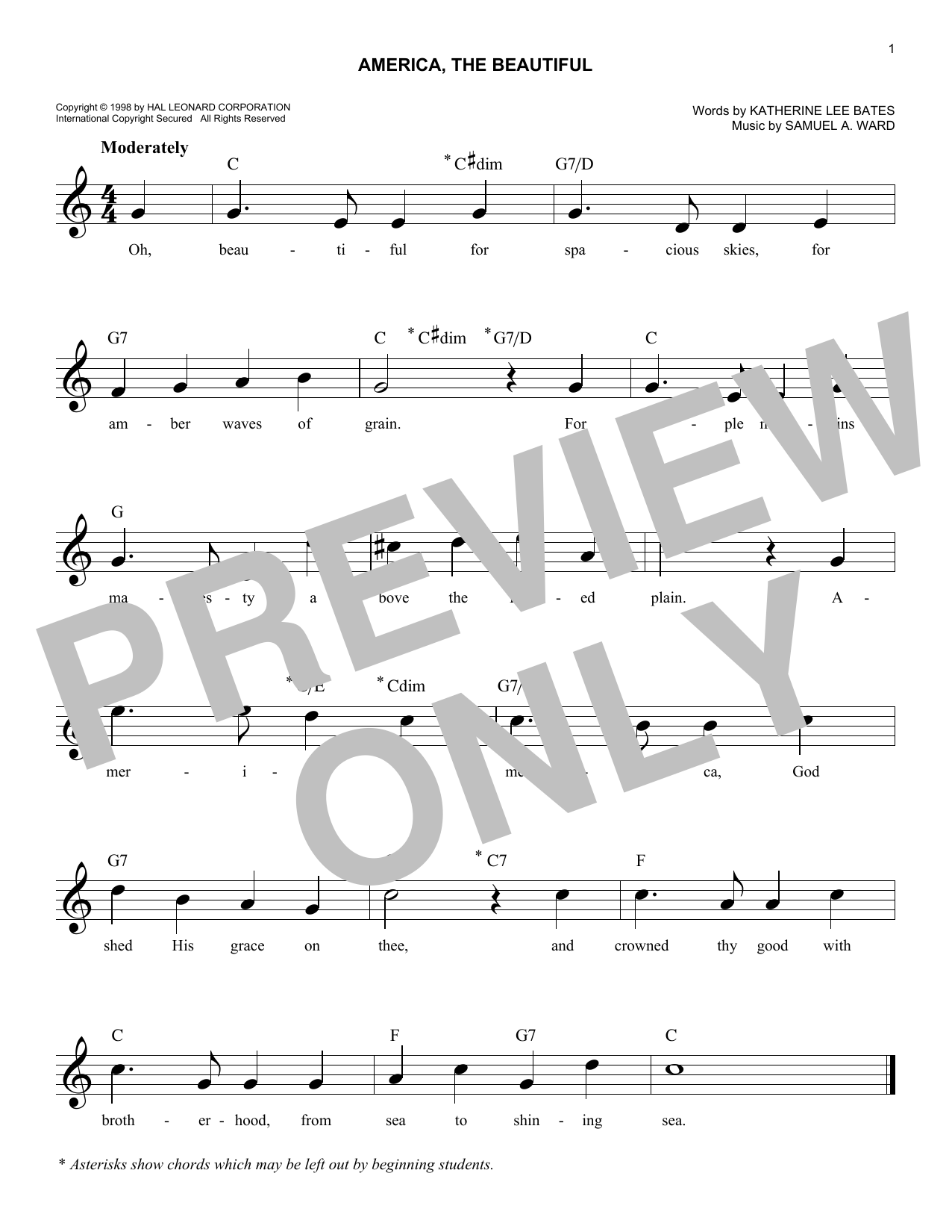 Produktgalerie: Seite 1 von 1 America, The Beautiful, Katharine Lee Bates