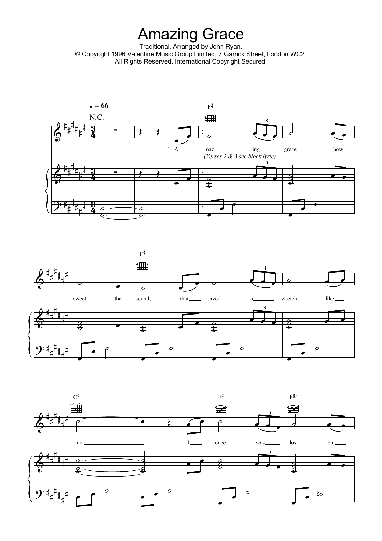 Produktgalerie: Seite 1 von 1 Amazing Grace, Daniel O'Donnell, Gesang, Gitarre, Klavier