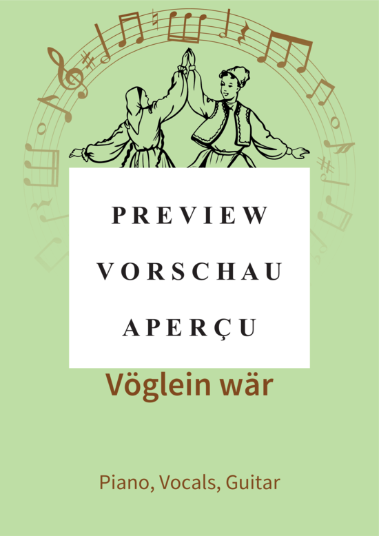 Product gallery: Page 2 of 5 Wenn ich ein Vöglein wär , , (vocals + piano, guitar)