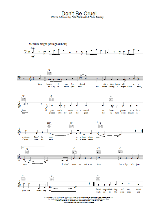 Produktgalerie: Seite 1 von 1 Don't Be Cruel (To A Heart That's True), Elvis Presley, Melodieinstrument