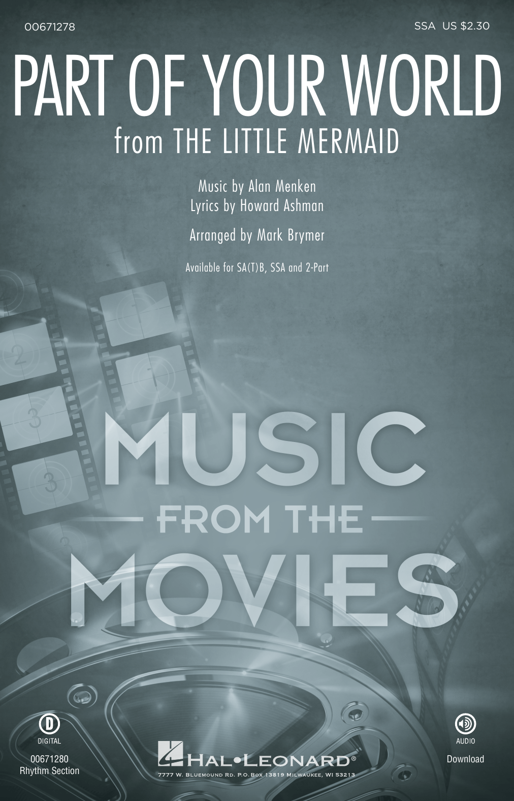 Product gallery: Page 1 of 1 Part Of Your World (from The Little Mermaid) (arr. Mark Brymer), Alan Menken & Howard Ashman
