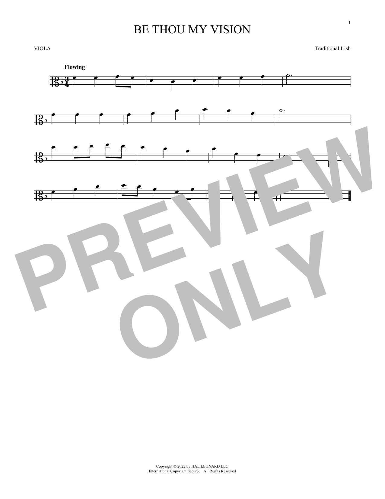 Product gallery: Page 1 of 1 Be Thou My Vision, Traditional Irish