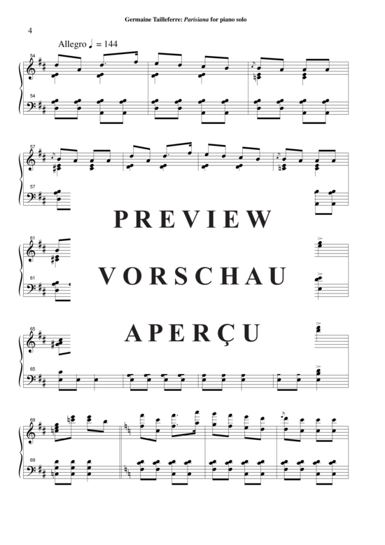 Product gallery: Page 7 of 60 Parisiana , , Piano Solo