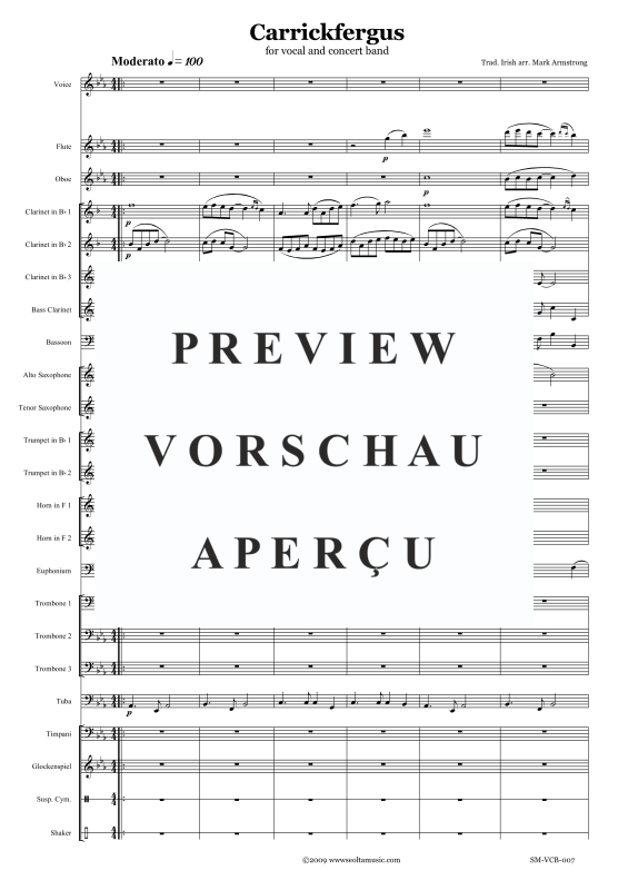 Produktgalerie: Seite 4 von 11 Carrickfergus, , Solo Gesang und Concert Band