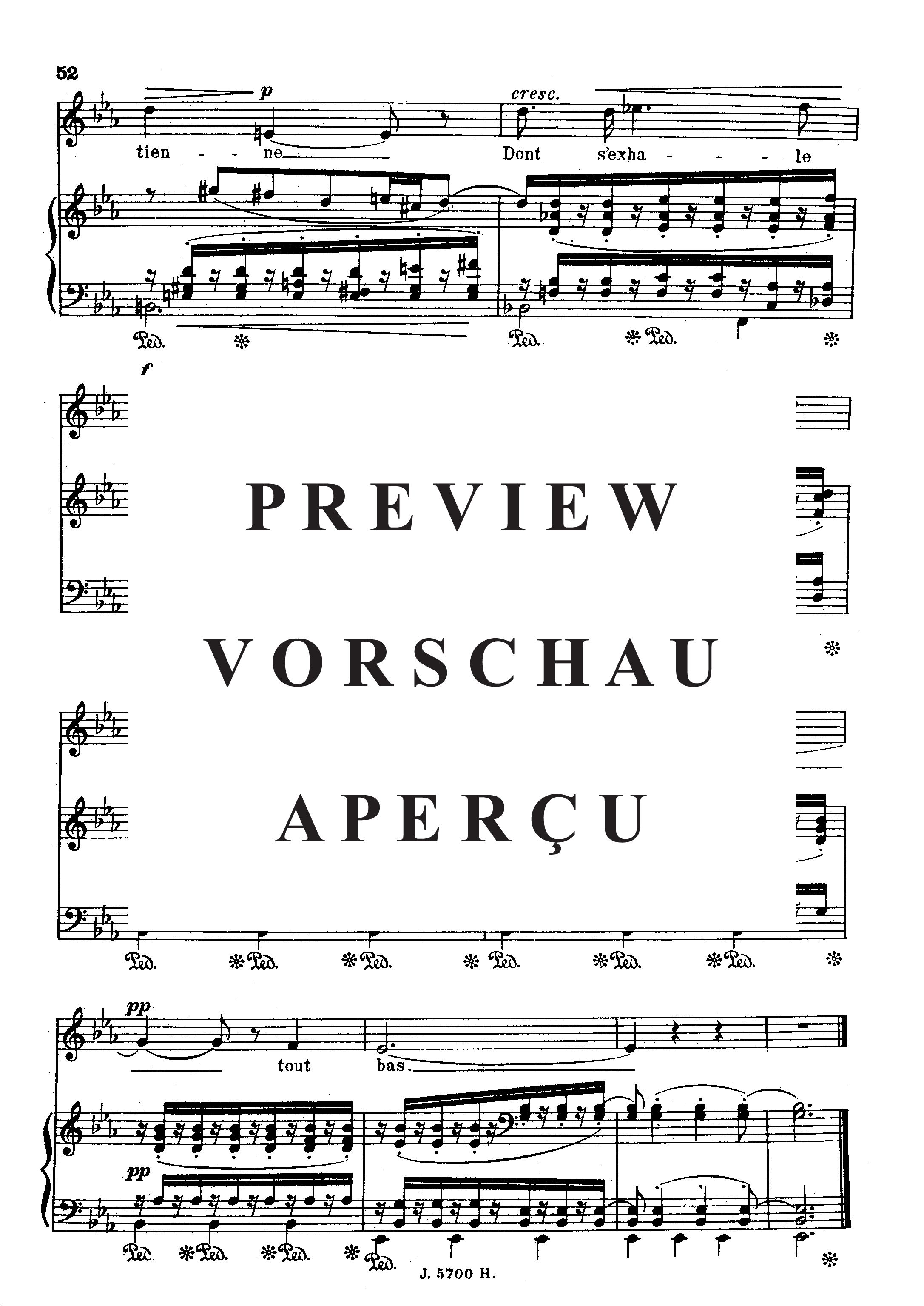 Product gallery: Page 6 of 6 C'est l'extase Op.58 No.5, , High Voice and Piano