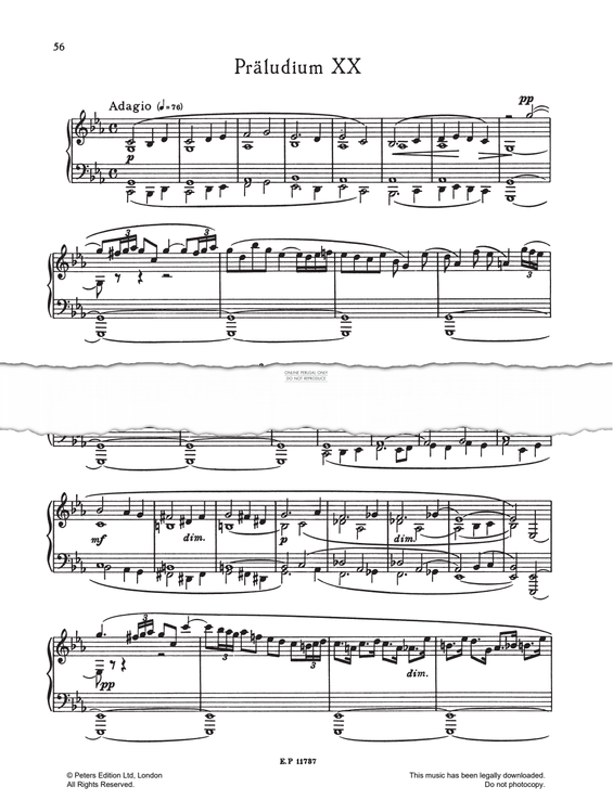 Product picture to: Prelude And Fugue No.20 (from 24 Preludes And Fugues Op. 87)