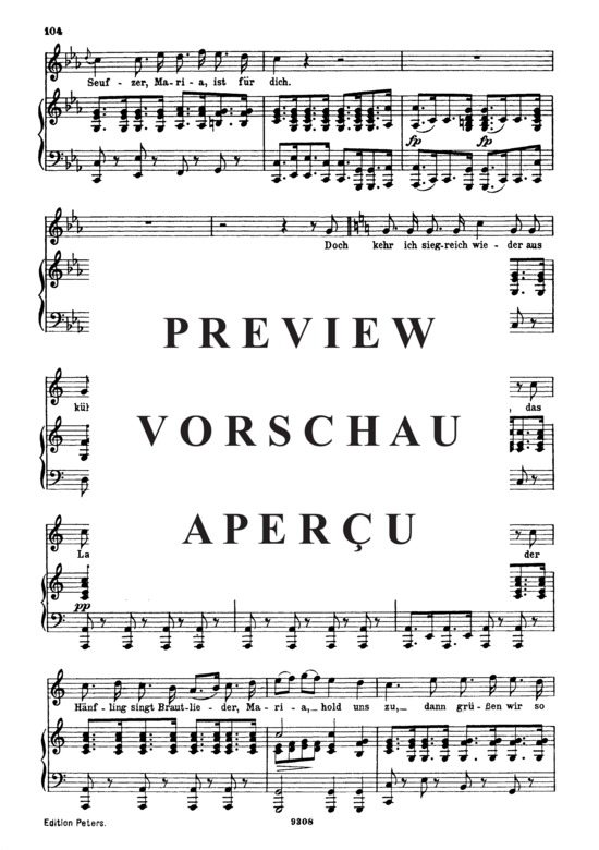 Product gallery: Page 7 of 8 Normanns Gesang D.846, , High Voice and Piano