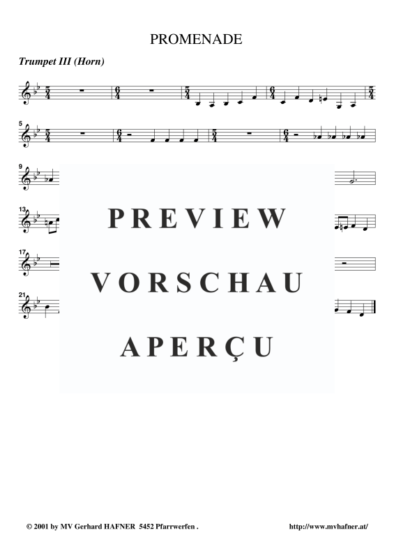 Produktgalerie: Seite 9 von 11 Promenade aus ´Bilder einer Ausstellung´, , (Blechbläser Quintett)