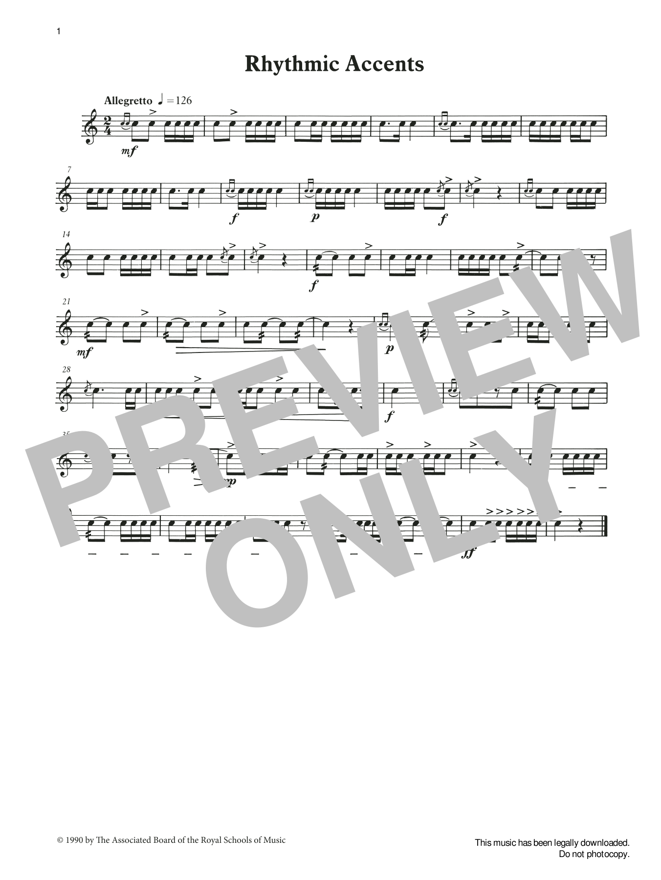 Produktgalerie: Seite 1 von 1 Rhythmic Accents from Graded Music for Snare Drum, Book II, Ian Wright and Kevin Hathaway, Percussion
