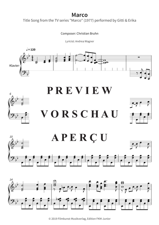 gallery: Marco - Title Song from the TV series Marco (1977) , ,  performed by Gitti & Erika (Klavier Solo)