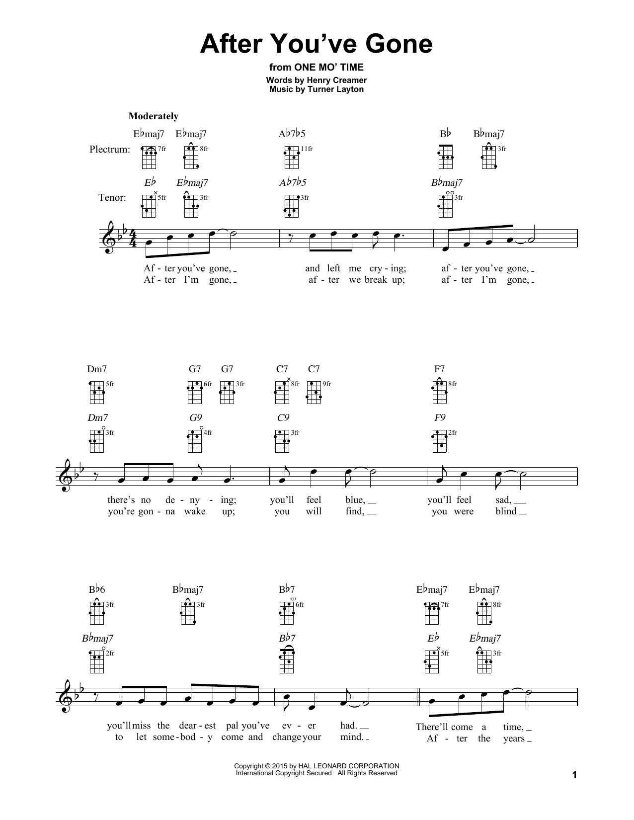 Produktgalerie: Seite 1 von 1 After You've Gone, Henry Creamer, Banjo
