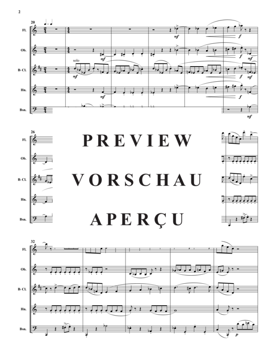 Produktgalerie: Seite 4 von 21 Wind Quintet , , (Holzbläserquintett)