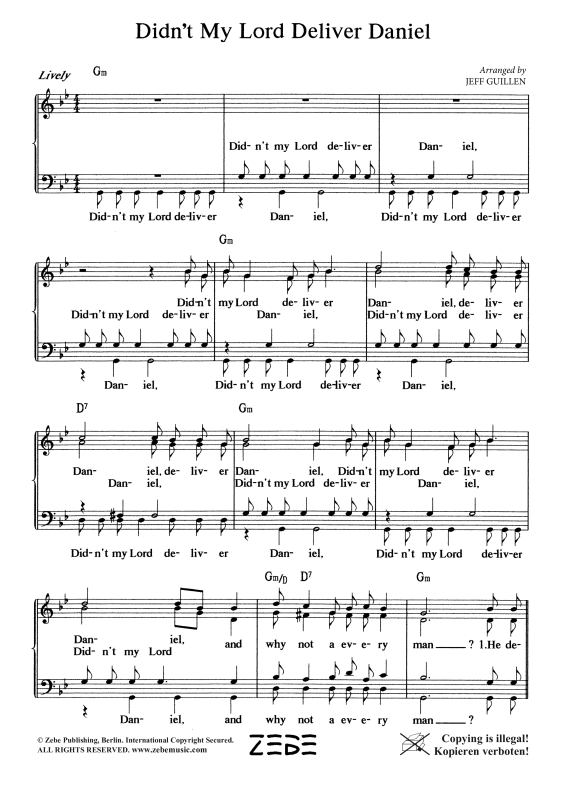 gallery: Didn´t My Lord Deliver Daniel, , Mixed Choir