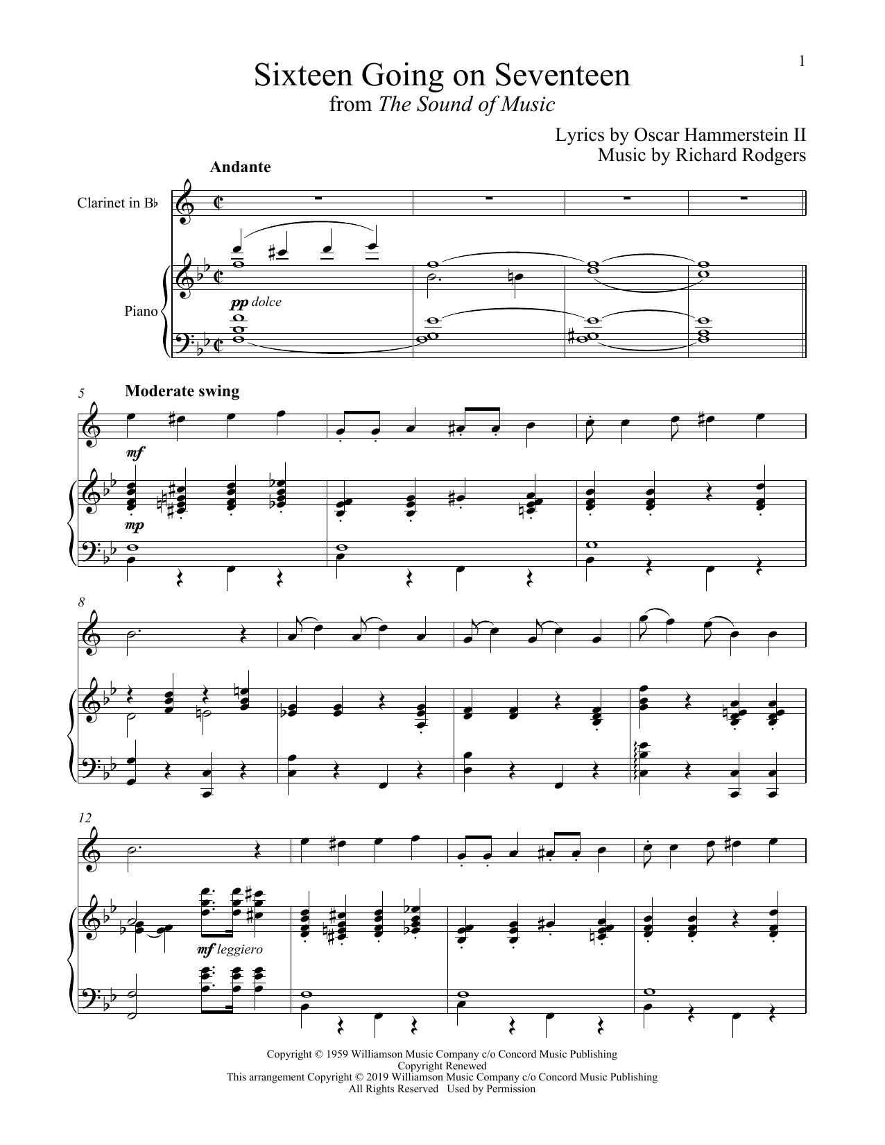 Produktbild zu: Sixteen Going On Seventeen (from The Sound of Music)