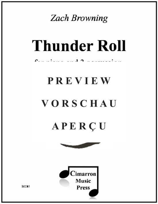 gallery: Thunder Roll , , (Klavier und 3 Schlagzeuger)