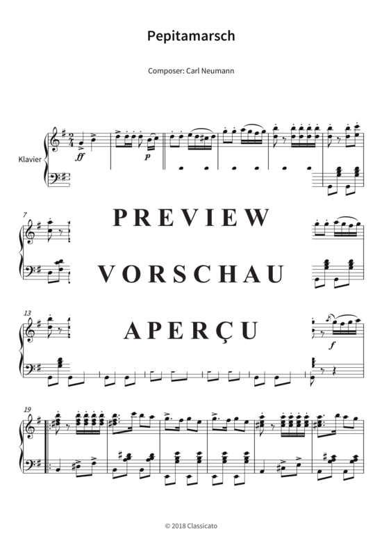 Product gallery: Page 4 of 6 Pepitamarsch , , Piano Solo