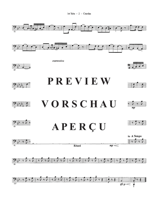 Product gallery: Page 16 of 18 Czardas , , (Tuba Quartett EETT)