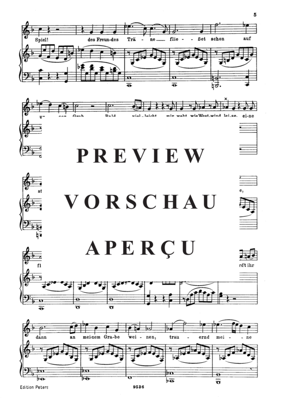 gallery: Abendempfindung K.523 , , (Gesang hoch + Klavier)
