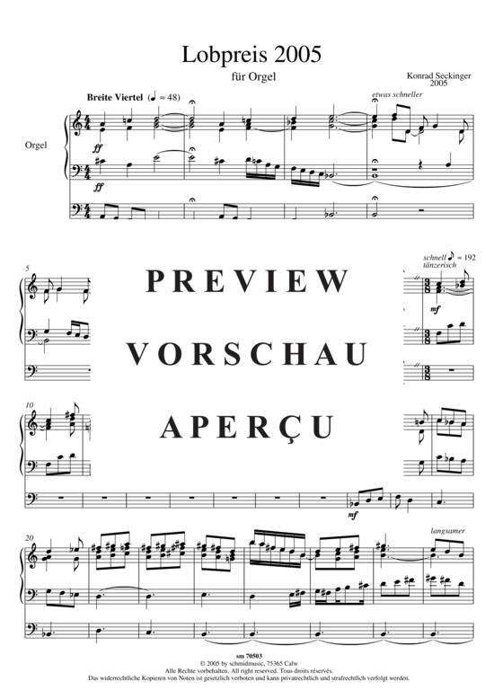 gallery: Lobpreis 2005 , , (Orgel Solo)