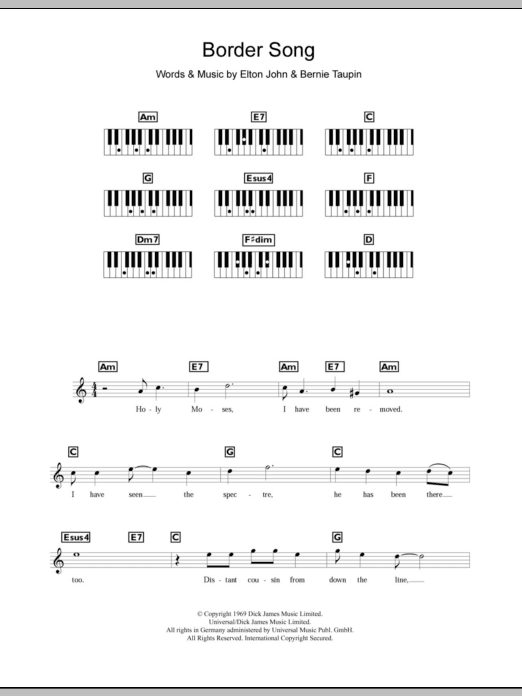 Produktbild zu: Border Song