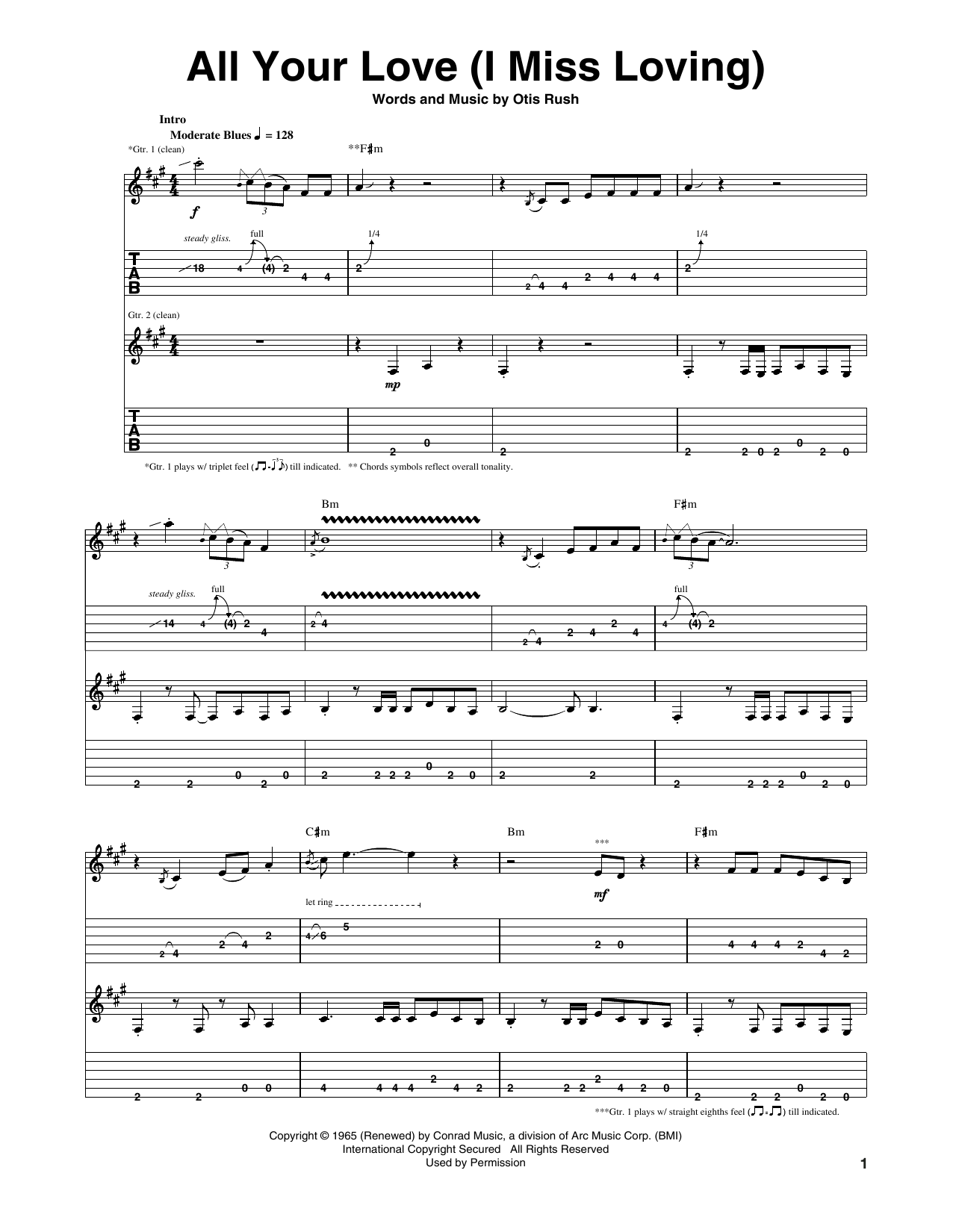 Product gallery: Page 1 of 1 All Your Love (I Miss Loving), Eric Clapton