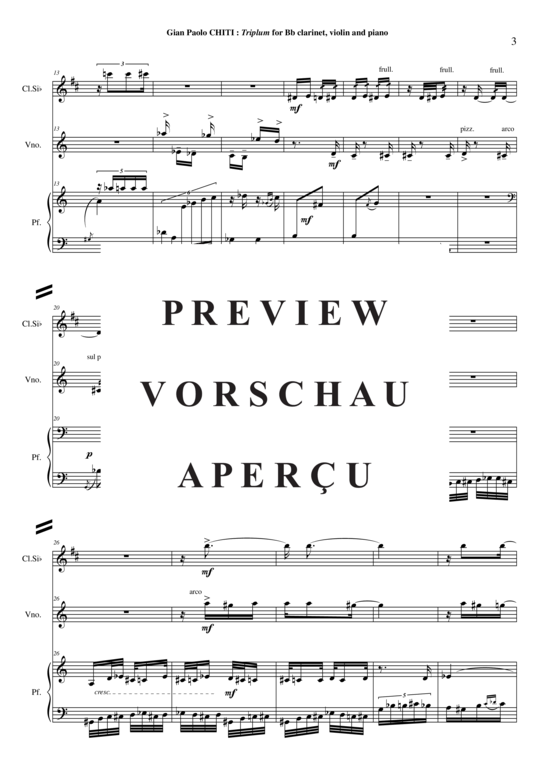 Product gallery: Page 4 of 21 Triplum , , (clarinet in Bb, violin + piano)